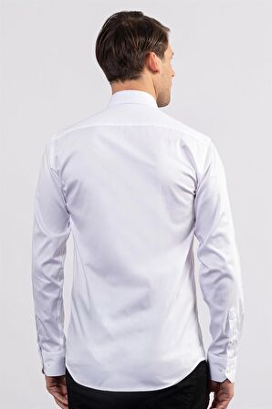 Tudors Modern Slim Fit Koton Saten Premium Seri Erkek Gömlek