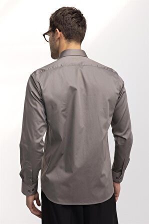 Tudors Klasik Fit Rahat Kesim Düz Erkek Gömlek