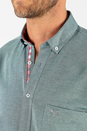 Tudors Klasik Fit Rahat Kesim Poplin Oxford Erkek Gömlek
