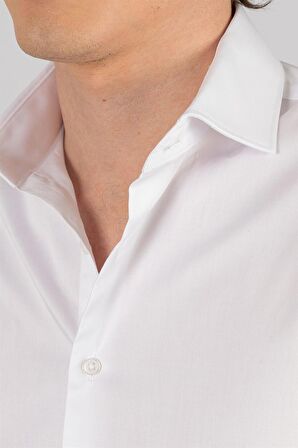 Tudors Slim Fit Koton Saten Premium Seri Erkek Gömlek