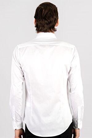 Tudors Slim Fit Koton Saten Premium Seri Erkek Gömlek