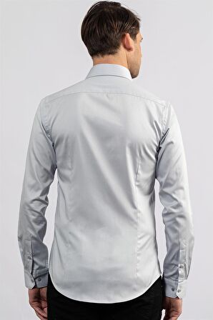 Tudors Slim Fit Koton Saten Premium Seri Erkek Gömlek