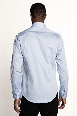 Tudors Slim Fit Koton Saten Premium Seri Erkek Gömlek - TUDORS