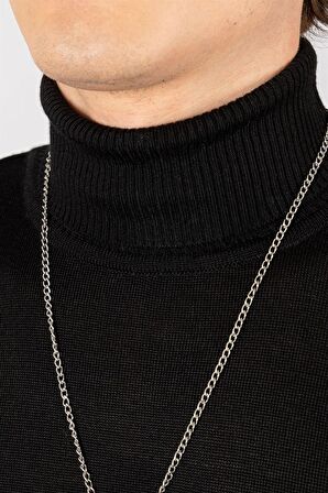 Tudors Slim Fit Dar Kesim Tam Boğazlı Yaka Düz Yün Erkek Kazak