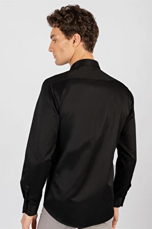 Tudors Modern Slim Fit Dar Kesim Düz Erkek Gömlek