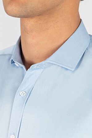 Tudors Modern Slim Fit Dar Kesim Düz Erkek Gömlek