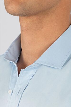 Tudors Modern Slim Fit Dar Kesim Düz Erkek Gömlek