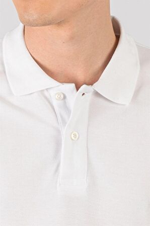 Tudors Slim Fit Dar Kesim Düz Polo Yaka Erkek T-Shirt
