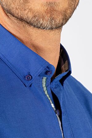 Tudors Klasik Fit Rahat Kesim Poplin Oxford Erkek Gömlek