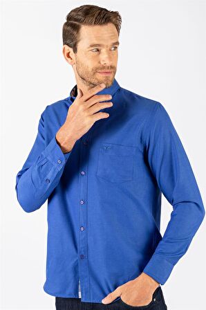 Tudors Klasik Fit Rahat Kesim Poplin Oxford Erkek Gömlek