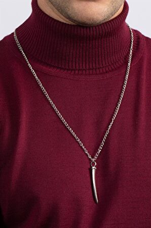 Tudors Slim Fit Dar Kesim Tam Boğazlı Yaka Düz Yün Erkek Kazak