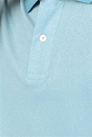 Tudors Slim Fit Melanj Düz Polo Yaka T-Shirt