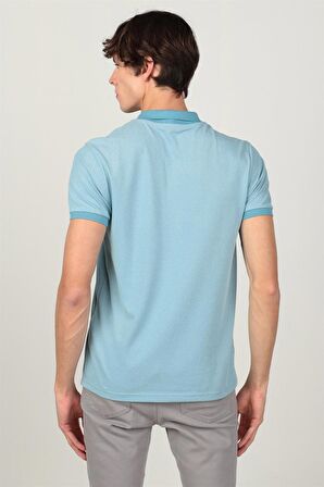 Tudors Slim Fit Melanj Düz Polo Yaka T-Shirt
