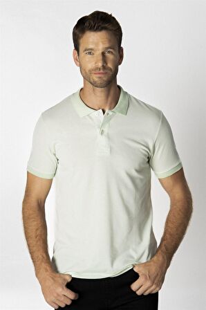 Tudors Slim Fit Melanj Düz Polo Yaka T-Shirt