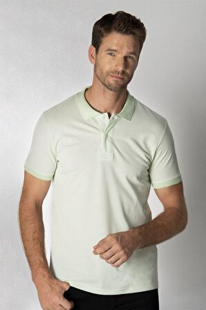 Tudors Slim Fit Melanj Düz Polo Yaka T-Shirt