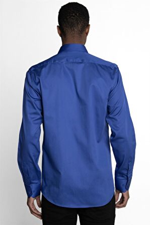 Tudors Modern Slim Fit Koton Saten Premium Seri Erkek Gömlek
