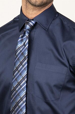 Tudors Klasik Fit Rahat Kesim Düz Erkek Gömlek