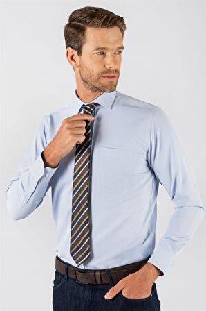 Tudors Klasik Fit Desenli Erkek Gömlek