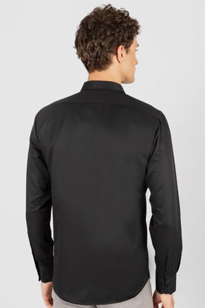 Tudors Modern Slim Fit Dar Kesim Armürlü Erkek Gömlek