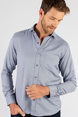 Tudors Klasik Fit Desenli Erkek Gömlek