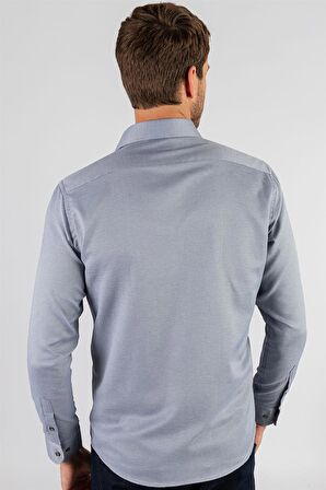 Tudors Klasik Fit Desenli Erkek Gömlek