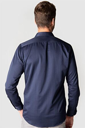 Tudors Modern Slim Fit Dar Kesim Düz Erkek Gömlek