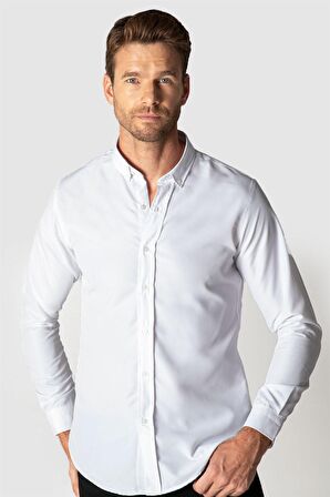 Tudors Slim Fit Kravatlık Erkek Gömlek