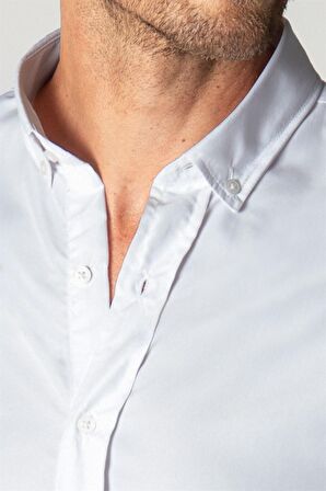 Tudors Slim Fit Kravatlık Erkek Gömlek