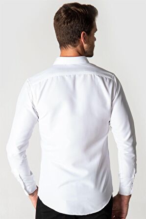 Tudors Slim Fit Kravatlık Erkek Gömlek