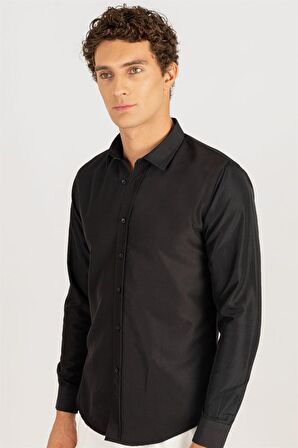 Tudors Slim Fit Kravatlık Erkek Gömlek