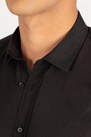 Tudors Slim Fit Kravatlık Erkek Gömlek