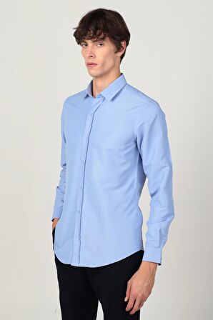 Tudors Slim Fit Kravatlık Erkek Gömlek
