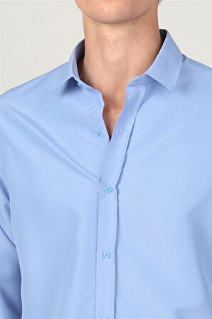 Tudors Slim Fit Kravatlık Erkek Gömlek