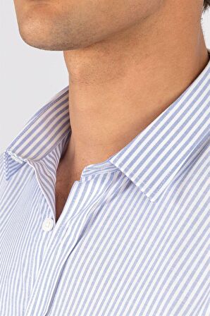 Tudors Modern Slim Fit Dar Kesim Armürlü Erkek Gömlek