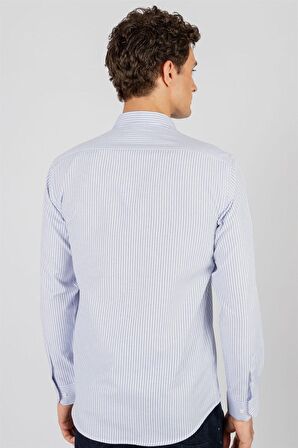 Tudors Modern Slim Fit Dar Kesim Armürlü Erkek Gömlek