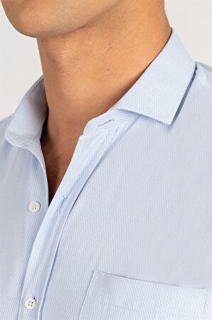 Tudors Klasik Fit Desenli Erkek Gömlek