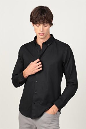 Tudors Slim Fit Uzun Kol Düğmeli Erkek Gömlek