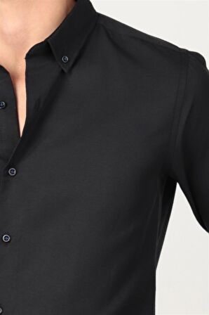 Tudors Slim Fit Uzun Kol Düğmeli Erkek Gömlek