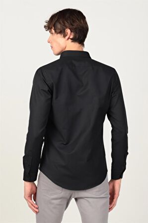 Tudors Slim Fit Uzun Kol Düğmeli Erkek Gömlek