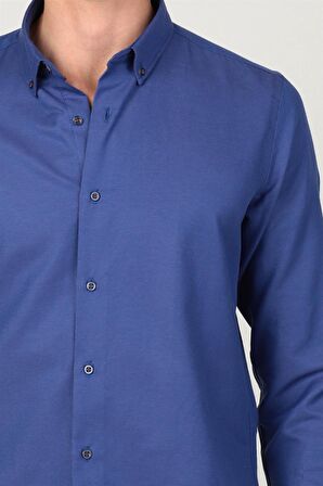 Tudors Slim Fit Uzun Kol Düğmeli Erkek Gömlek