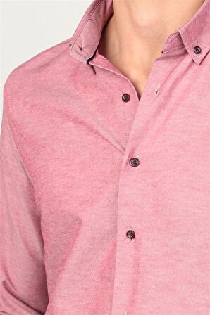 Tudors Slim Fit Uzun Kol Düğmeli Erkek Gömlek