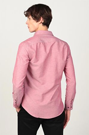 Tudors Slim Fit Uzun Kol Düğmeli Erkek Gömlek