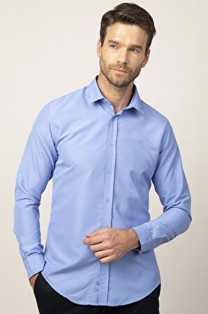 Tudors Slim Fit Kravatlık Erkek Gömlek