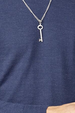 Tudors Slim Fit Dar Kesim Tam Boğazlı Yaka Düz Yün Erkek Kazak