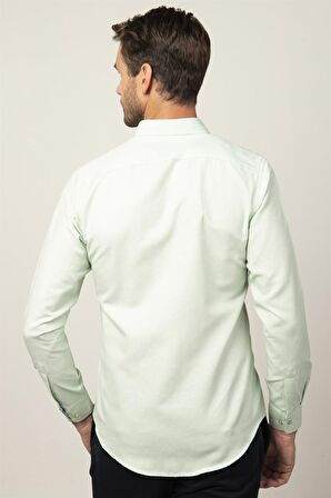 Tudors Slim Fit Dar Kesim Uzun Kol Erkek Gömlek