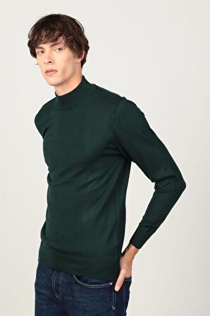 Tudors Slim Fit Dar Kesim Bisiklet Yaka Erkek Kazak