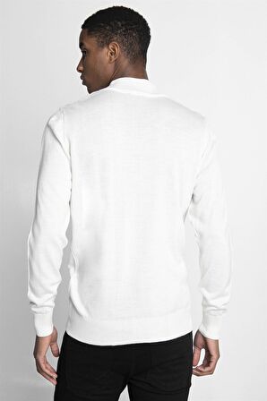 Tudors Slim Fit Dar Kesim Yarım Balıkçı Yaka Düz Erkek Kazak - TUDORS