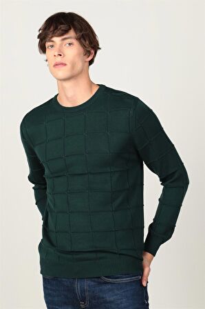 Tudors Slim Fit Dar Bisiklet Yaka Erkek Kazak