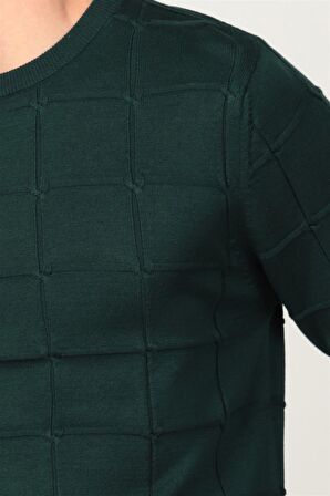 Tudors Slim Fit Dar Bisiklet Yaka Erkek Kazak