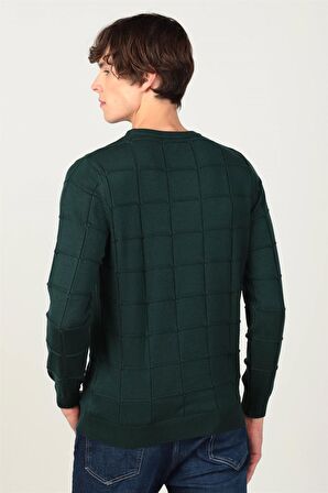 Tudors Slim Fit Dar Bisiklet Yaka Erkek Kazak